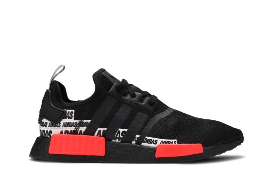 NMD_R1 'Wordmark Heel Stripe - Black Solar Red' ᡼