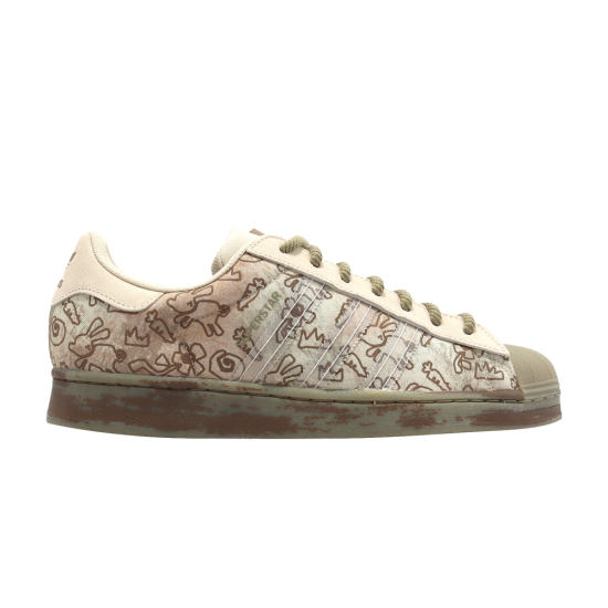 Melting Sadness x Superstar 'Allover Graphics - Clear Brown' ᡼