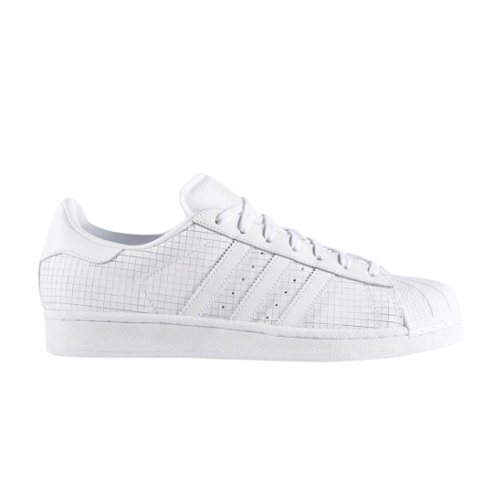 Superstar 'Scored Leather - Triple White' ᡼