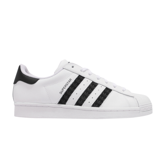 Superstar 'Logo Stripes - White Black' ᡼