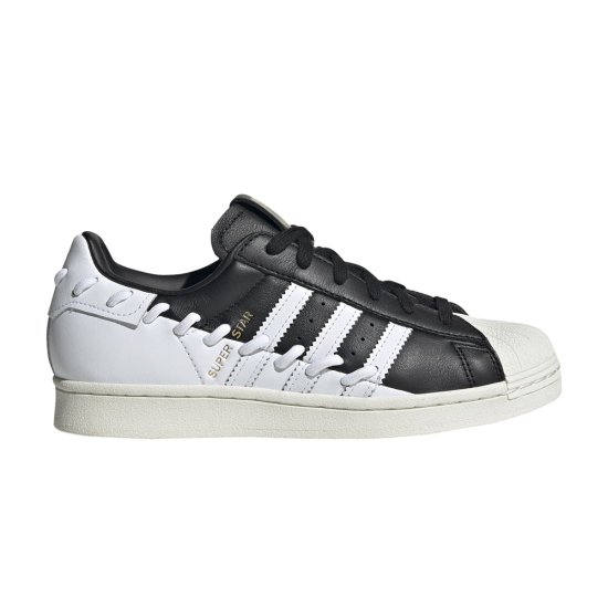 Wmns Superstar 'Stitched - Black White' ᡼