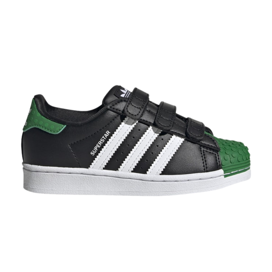 LEGO x Superstar Little Kid 'Core Black Green' ᡼