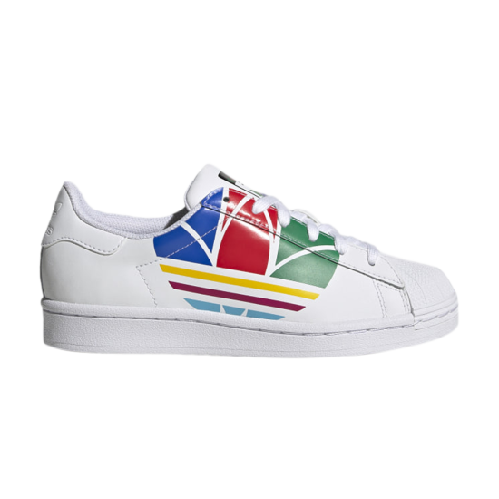 Superstar Pure J 'Colorful Trefoil - Cloud White' ᡼