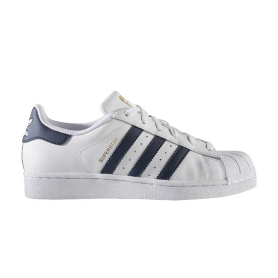 Superstar Foundation J 'White Collegiate Navy' ᡼