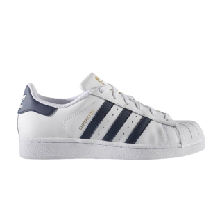 Superstar Foundation J 'White Collegiate Navy' ͥ