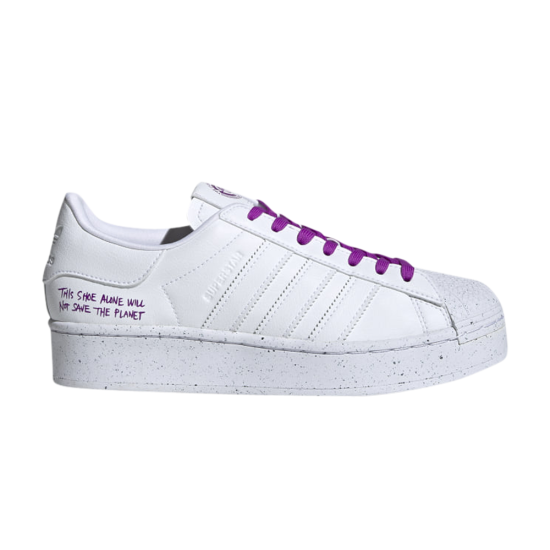 Superstar Bold 'Clean Classics Collection - White Shock Purple' ᡼