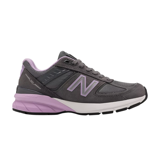 Wmns 990v5 Made In USA Wide 'Lead Dark Violet Glow' ᡼