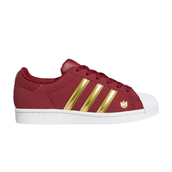 Wmns Superstar 'Burgundy Gold Metallic' ᡼