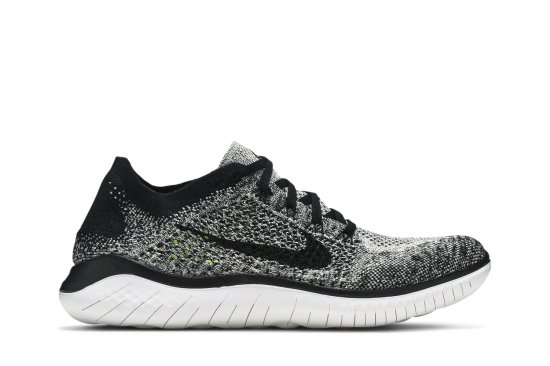 Free RN Flyknit 2018 'White Black' ᡼