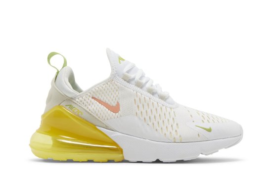 white and yellow air max 270