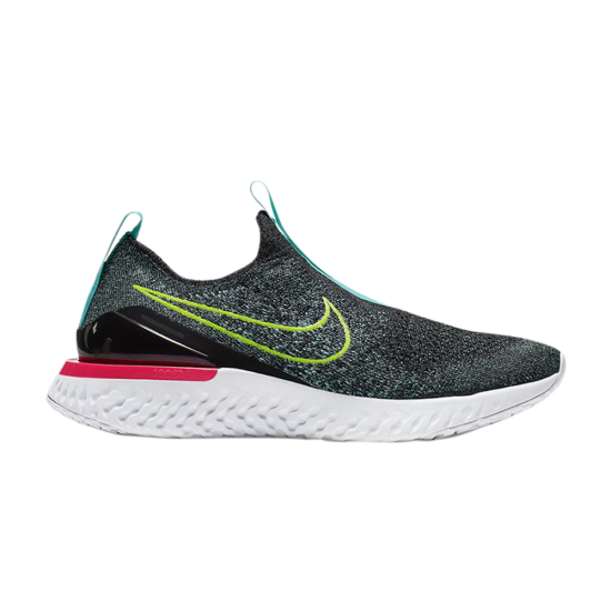 Epic Phantom React Flyknit GS 'Black Hyper Jade' ᡼