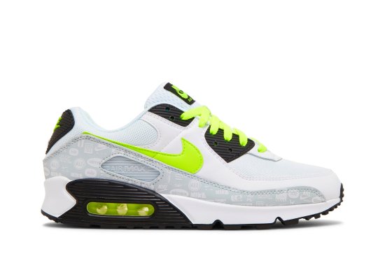 Air Max 90 'Reflective Logo - White Volt' ᡼