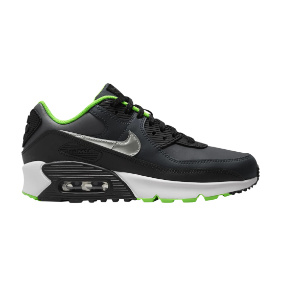 Air Max 90 Leather GS 'Black Dark Smoke Grey' ᡼