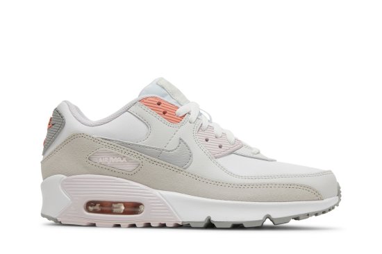 Air Max 90 Leather GS 'White Light Violet' ᡼