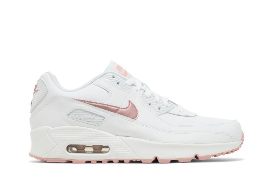 Air Max 90 Leather GS 'White Pink Glaze' ᡼