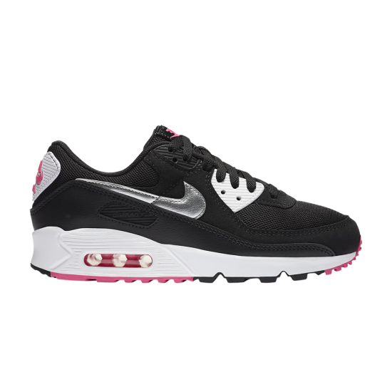 Wmns Air Max 90 'Black Metallic Silver' ᡼