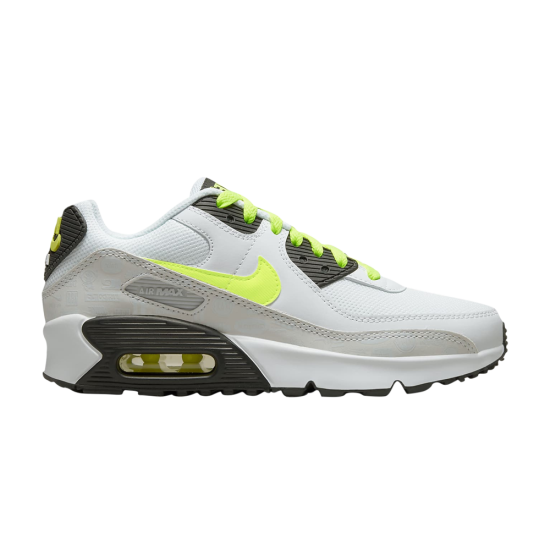 Air Max 90 Leather GS 'White Volt' ᡼