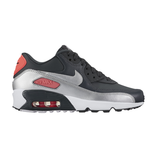 Air Max 90 Leather GS 'Anthracite Metallic Silver' ᡼