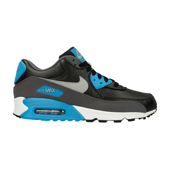 Air Max 90 Leather 'Black Grey Blue Lagoon' ᡼