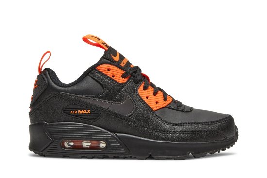 Air Max 90 SE GS 'Black Total Orange' ᡼