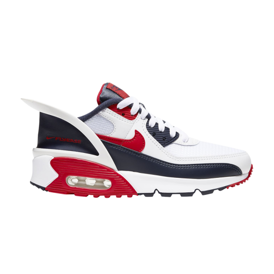 Air Max 90 FlyEase GS 'White University Red' ᡼