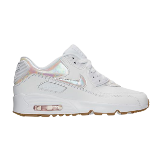 Air Max 90 Leather SE GS 'White' ᡼