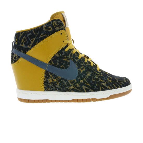 Wmns Dunk Sky Hi Premium 'Gold Suede Blue' ᡼