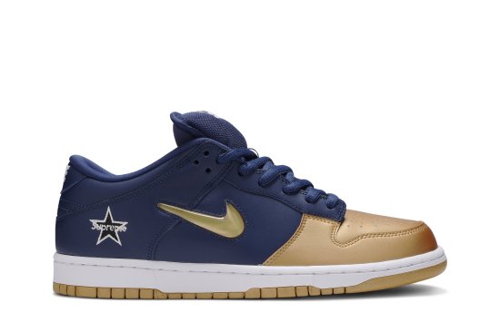 Supreme x Dunk SB Low QS 'Metallic Gold' ᡼