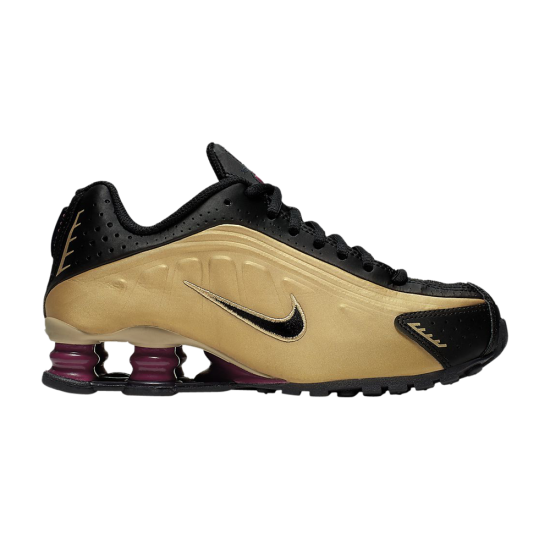 Shox R4 GS 'Black Metallic Gold' ᡼