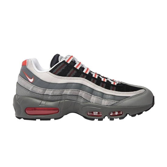 Air Max 95 Essential 'Particle Grey Track Red' - NBAグッズ バスケ ...