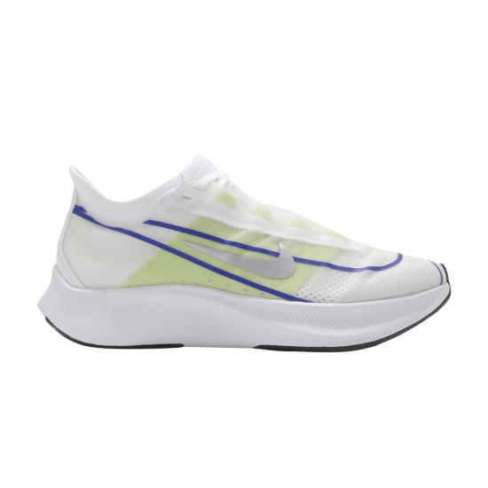 Wmns Zoom Fly 3 'White Silver Blue Lime' ᡼