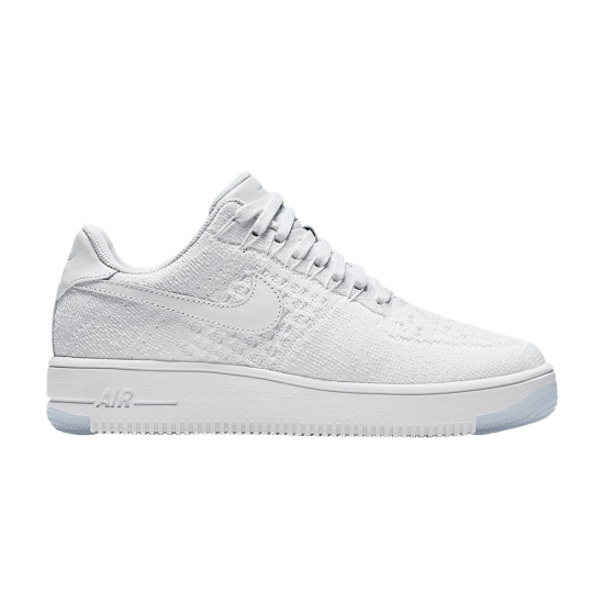 Air force flyknit low sale white