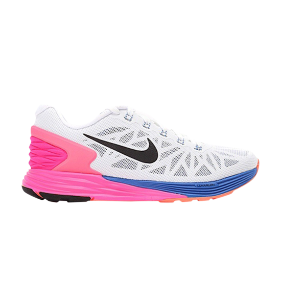 Wmns LunarGlide 6 'White Hyper Pink Cobalt' ᡼