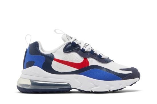 Air Max 270 React GS 'White Midnight Navy Red' ᡼