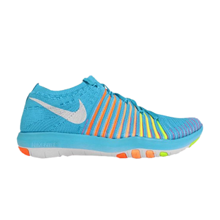 Wmns Free Transform Flyknit 'Gamma Blue Total Orange'