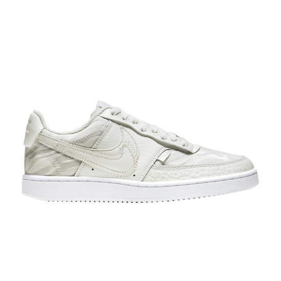 Wmns Court Vision Low Premium 'Stacked Swoosh - Sail' ᡼
