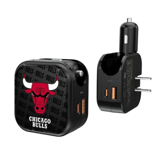シカゴブルズ テキスト デザイン USB Charger - NBAグッズ バスケ
