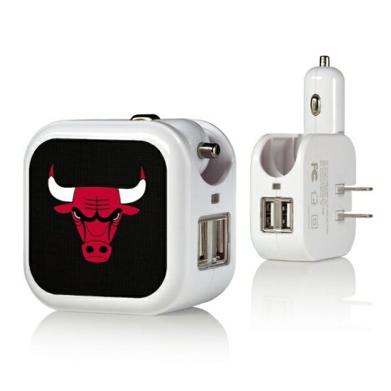 シカゴブルズ ソリッドデザイン USB Charger - NBAグッズ バスケショップ通販専門店 ロッカーズ