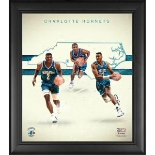 ラリー・ジョンソン, アロンゾ・モーニング & マグカップgsy Bogues シャーロットホーネッツ ファナティクス オーセンティックフレームd 38.1cm x 43.2cm 19