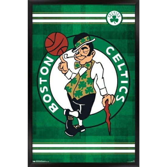 ボストンセルティックス 61.0cm x 88.9cm ロゴ フレームd ポスター NBAグッズ バスケショップ通販専門店 ロッカーズ