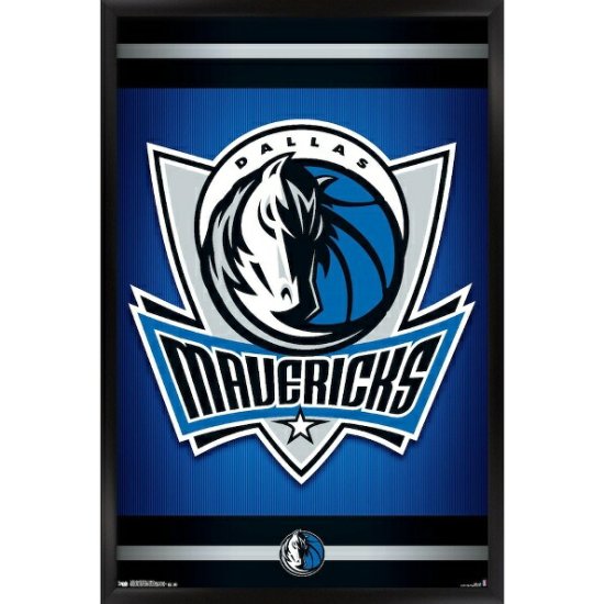 ダラスマーベリックス 61.0cm x 88.9cm ロゴ フレームd ポスター - NBAグッズ バスケショップ通販専門店 ロッカーズ