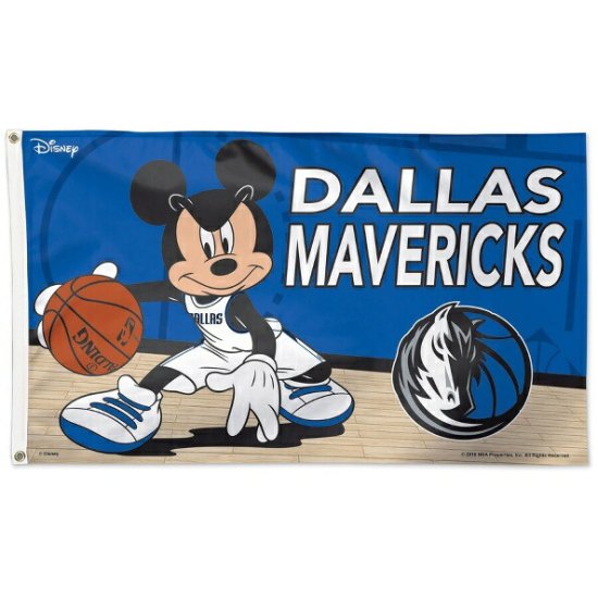 ダラスマーベリックス Winクラフト 3' x 5' Disney オンe-サイド フラッグ - NBAグッズ バスケショップ通販専門店 ロッカーズ