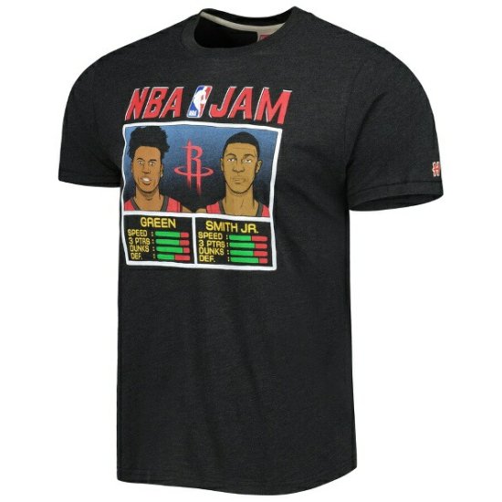 Jalen ꡼ & Jabari Smith ˥. ҥ塼ȥå Homage NBA Jam Tri-Blü T - 㥳 ᡼2