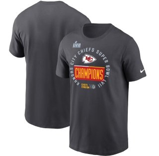 Kansas City Chiefs Nike Super Bowl LVII Champions Locker Room Trophy Collection T-Shirt - Anthracite ͥ