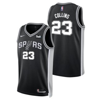 San Antonio Spurs Men's Nike Zach Collins Icon Swingman Jersey ͥ