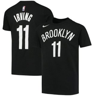 カイリー・アービング ブルックリンネッツ Nike Yアウトh ロゴ ネーム & ナンバー パフォーマンス Tシャツ - ブラック サムネイル