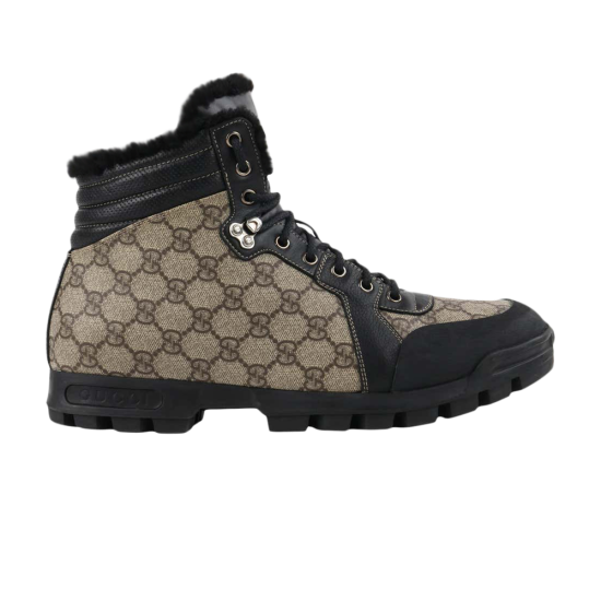 Gucci Nebraska Fur-Lined Boot 'Monogram' ᡼