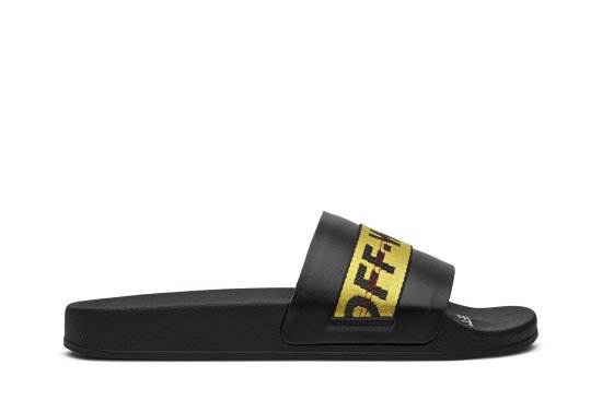 Off-White Industrial Sliders 'Black Yellow' ᡼