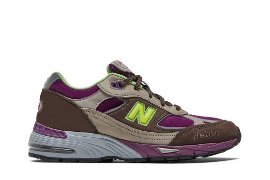 Stray Rats x Wmns 991 Made in England 'Purple Green' ᡼