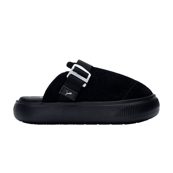 Wmns Suede Mayu Mule 'Black Silver' ᡼